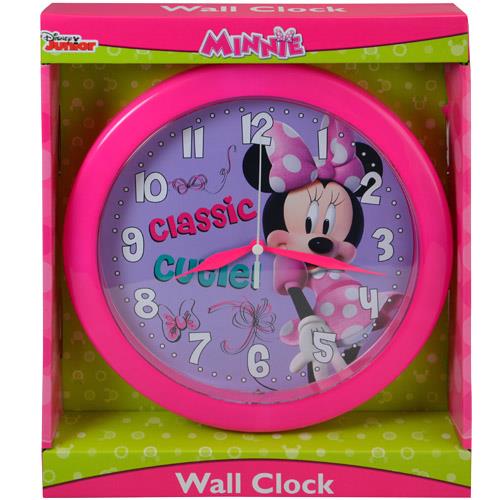 Minnie Bowtiqe 10” Round Wall Clock in Open Window Box