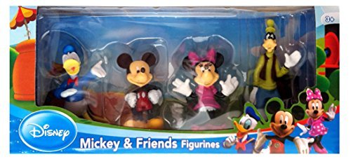 Beverly Hills Teddy Bear Company Disney Mickey and Friends Toy Figure Playset, 4-Piece