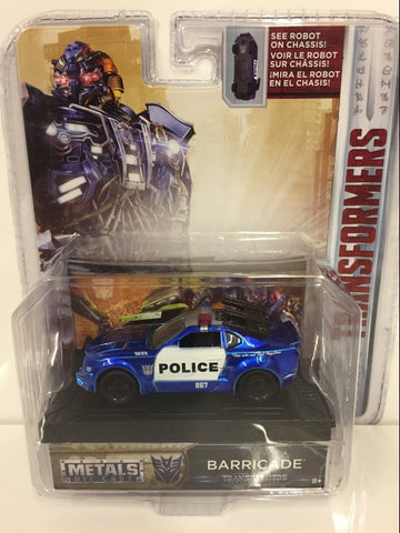 Barricade Custom Police Car From "Transformers 5" Movie 1/64 by Jada 98589