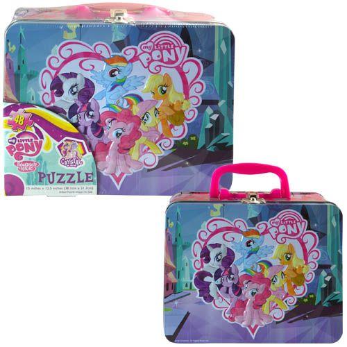 My Little Pony Large Lunch Tin Box with 48pc puzzle inside