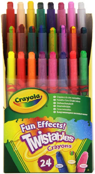 Crayola 24 Ct Twistables Fun Effect Crayons