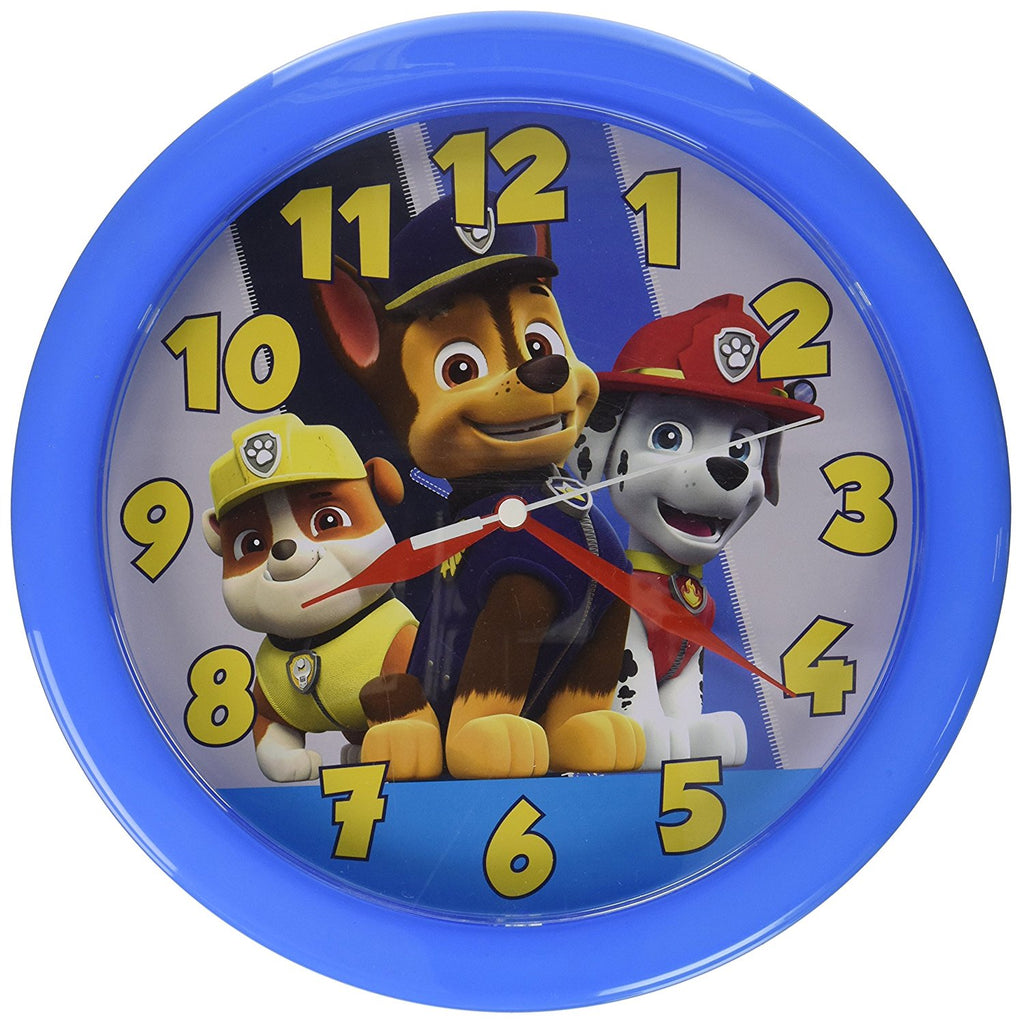 Paw Patrol 10" Round Wall Clock in Open Window Box.