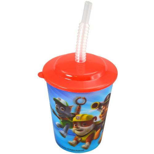 Paw Patrol 12oz Lenticular PP tumbler with lid and straw 45g