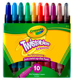 Crayola 52-9715 Mini Twistables Crayons 10 Count