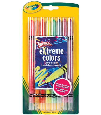 Crayola Twistables Extreme Color Crayons-8/Pkg