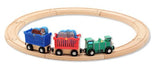 Melissa & Doug Zoo Animal Wooden Train Set (12+ pcs)
