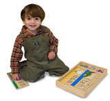 Melissa & Doug See & Spell Wooden Educational Toy With 8 Double-Sided Spelling Boards and 50+ Letters