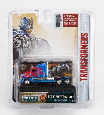 NEW 1:64 JADA TOYS COLLECTOR'S SERIES TRANSFORMERS - BLUE TRANSFORMERS 5 OPTIMUS PRIME WESTERN STAR 5700 XE PHANTOM Diecast Model Car By Jada Toys