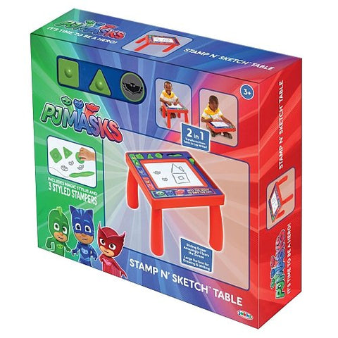 PJ Masks Superhero Team Stamp N' Sketch Play Table Magnetic