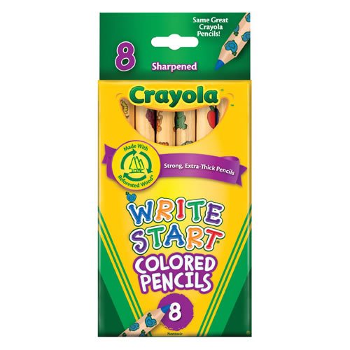 Crayola(R 8-Pack Write Start Colored Pencils Classpack (12 Boxes)