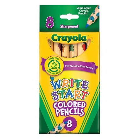 Crayola(R 8-Pack Write Start Colored Pencils Classpack (12 Boxes)