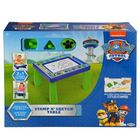 Nickelodeon Patrol Code Paw Stamp N' Sketch Play Table Magnetic