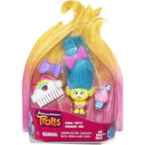 Set of 6: DreamWorks Trolls Small Town Collectible Mini Figures - Bridget, Smidge, DJ Suki, Queen Poppy, Branch, and Guy DIamond