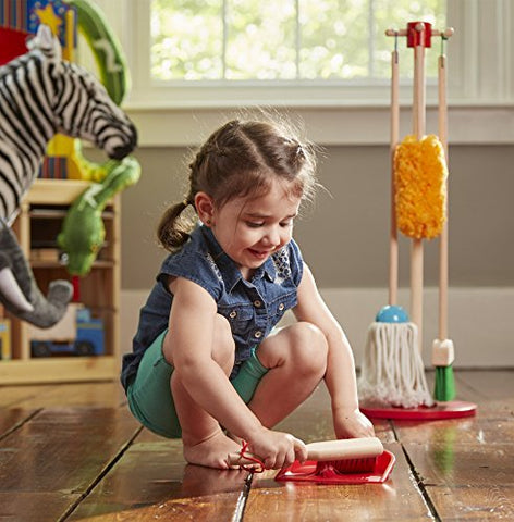 Melissa & Doug Let's Play House Dust! Sweep! Mop! 6-Piece Pretend Play Set