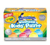 Crayola Washable Metallic Paint Set, 2-Ounce, 6 Count
