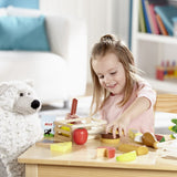 Melissa & Doug Food Groups - 21 Hand-Painted Wooden Pieces and 4 Crates