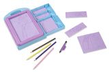 Melissa & Doug Princess Design Activity Kit - 9 Double-Sided Plates, 4 Colored Pencils, Rubbing Crayon