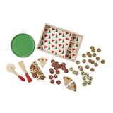 Melissa & Doug Pizza Party Wooden Play Food Set With 54 Toppings
