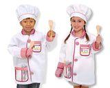 Melissa & Doug 4838 Chef Role Play Costume Set, White, Ages 3-6 Years
