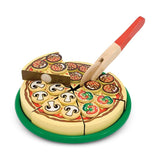 Melissa & Doug Pizza Party Wooden Play Food Set With 54 Toppings
