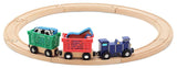 Melissa & Doug Farm Animal Wooden Train Set (12+ pcs)