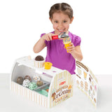 Melissa & Doug Wooden Scoop and Serve Ice Cream Counter (28 pcs) - Play Food and Accessories