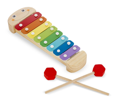 Melissa & Doug Caterpillar Xylophone Musical Toy With Wooden Mallets
