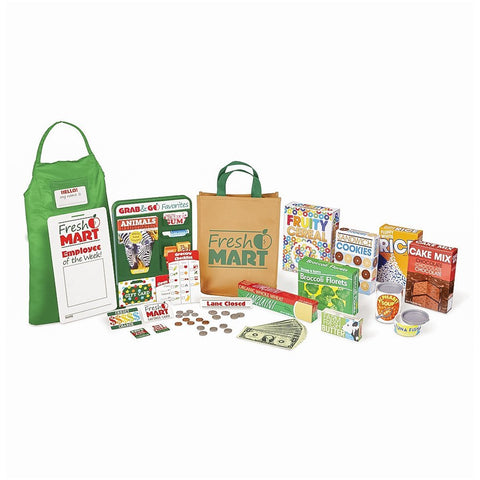 Melissa & Doug Fresh Mart Grocery Store Food and Role Play Set (84 Pcs) Toy