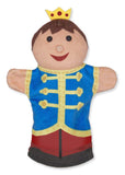Melissa & Doug Palace Pals Hand Puppets (Set of 4) - Prince, Princess, Knight, and Dragon