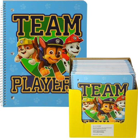 Paw Patrol 50 Sheet Single Subject Theme Book