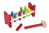 Melissa & Doug Deluxe Wooden Pound-A-Peg Toy With Hammer