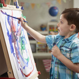 Melissa & Doug Easel Accessory Set - Paint, Cups, Brushes, Chalk, Paper, Dry-Erase Marker