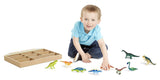 Melissa & Doug Dinosaur Party Play Set - 9 Collectible Miniature Dinosaurs in a Case