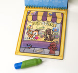 Melissa & Doug Water Coloring & Painting Book, (Water Wow Animal - On the Go Travel Activity