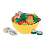 Melissa & Doug Slice & Toss Salad Play Food Set with 52 Wooden and Felt Pieces