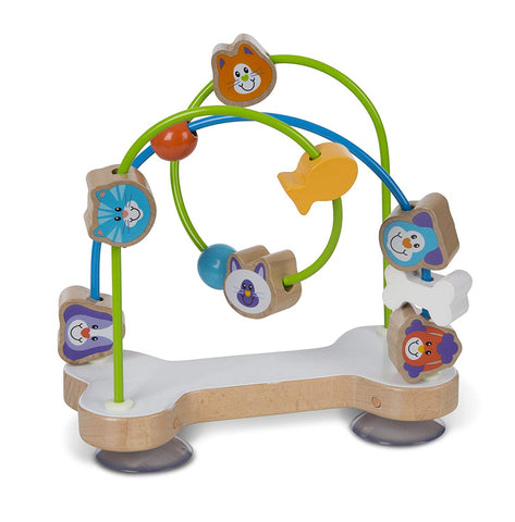 Melissa & Doug First Play Pets Bead Maze Baby Toy, Multi