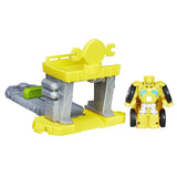 Playskool Heroes Transformers Rescue Bots Flip Racers Bumblebee Quick Launch Garage