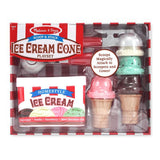 Melissa & Doug Scoop and Stack Ice Cream Cone Magnetic Pretend Play Set
