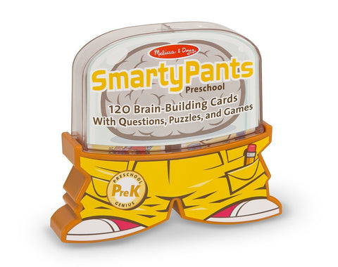 Melissa & Doug Smarty Pants Preschool Card Set Educational Activity With 120 Brain-Building Questions, Puzzles, and Games