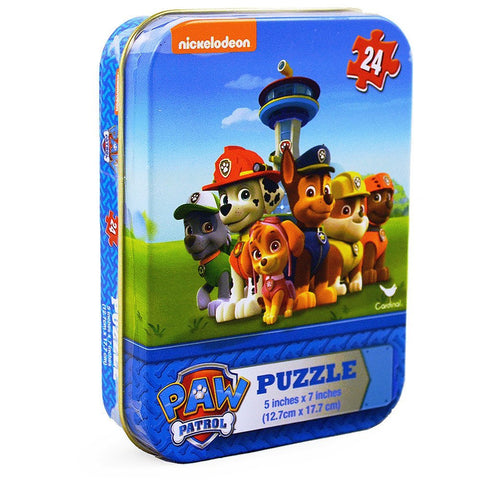 Paw Patrol Is on a Roll 24 Piece Jigsaw Puzzle in a Tin