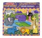 Melissa & Doug Safari Wooden Chunky Puzzle (8 pcs)