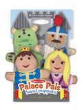 Melissa & Doug Palace Pals Hand Puppets (Set of 4) - Prince, Princess, Knight, and Dragon