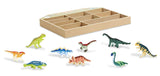 Melissa & Doug Dinosaur Party Play Set - 9 Collectible Miniature Dinosaurs in a Case