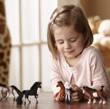 Melissa & Doug Pasture Pals - 12 Collectible Horses With Wooden Barn-Shaped Crate