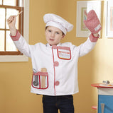 Melissa & Doug 4838 Chef Role Play Costume Set, White, Ages 3-6 Years
