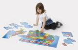 Melissa & Doug USA Map Floor Puzzle (51 pcs, 2 x 3 feet)