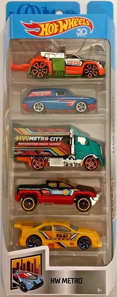 Hot Wheels 2018 HW Metro 1:64 Scaled 5-Pack …