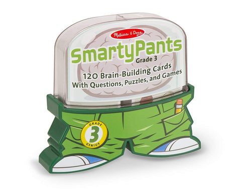 Melissa & Doug Smarty Pants 3rd Grade Card Set - 120 Educational, Brain-Building Questions, Puzzles, and Games
