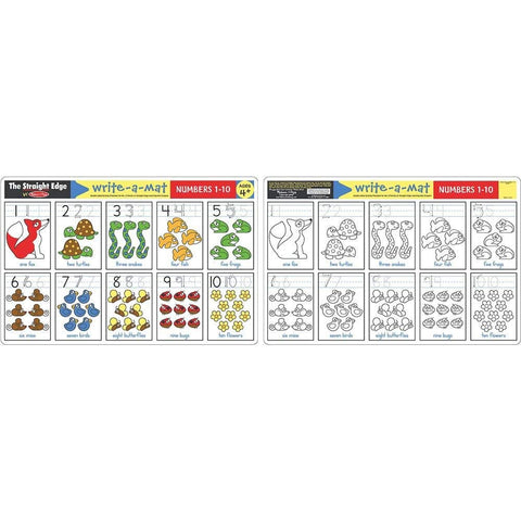 Melissa & Doug Numbers 1-10 Write-A-Mat (Bundle of 6)
