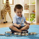 Melissa & Doug Stainless Steel Pots and Pans Pretend Play Kitchen Set for Kids (8 pcs)